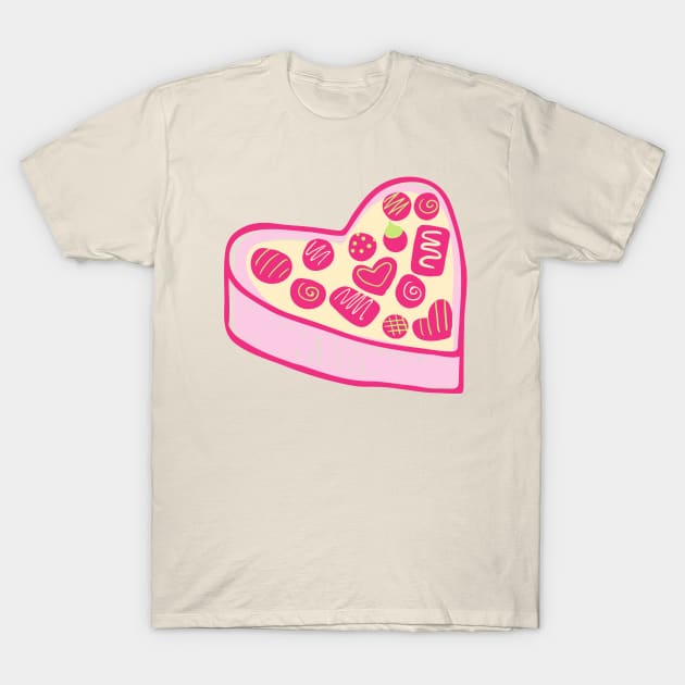 Box Of Chocolates T-Shirt by blueberrytheta